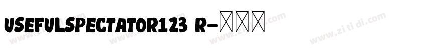 UseFulSpectator123 R字体转换